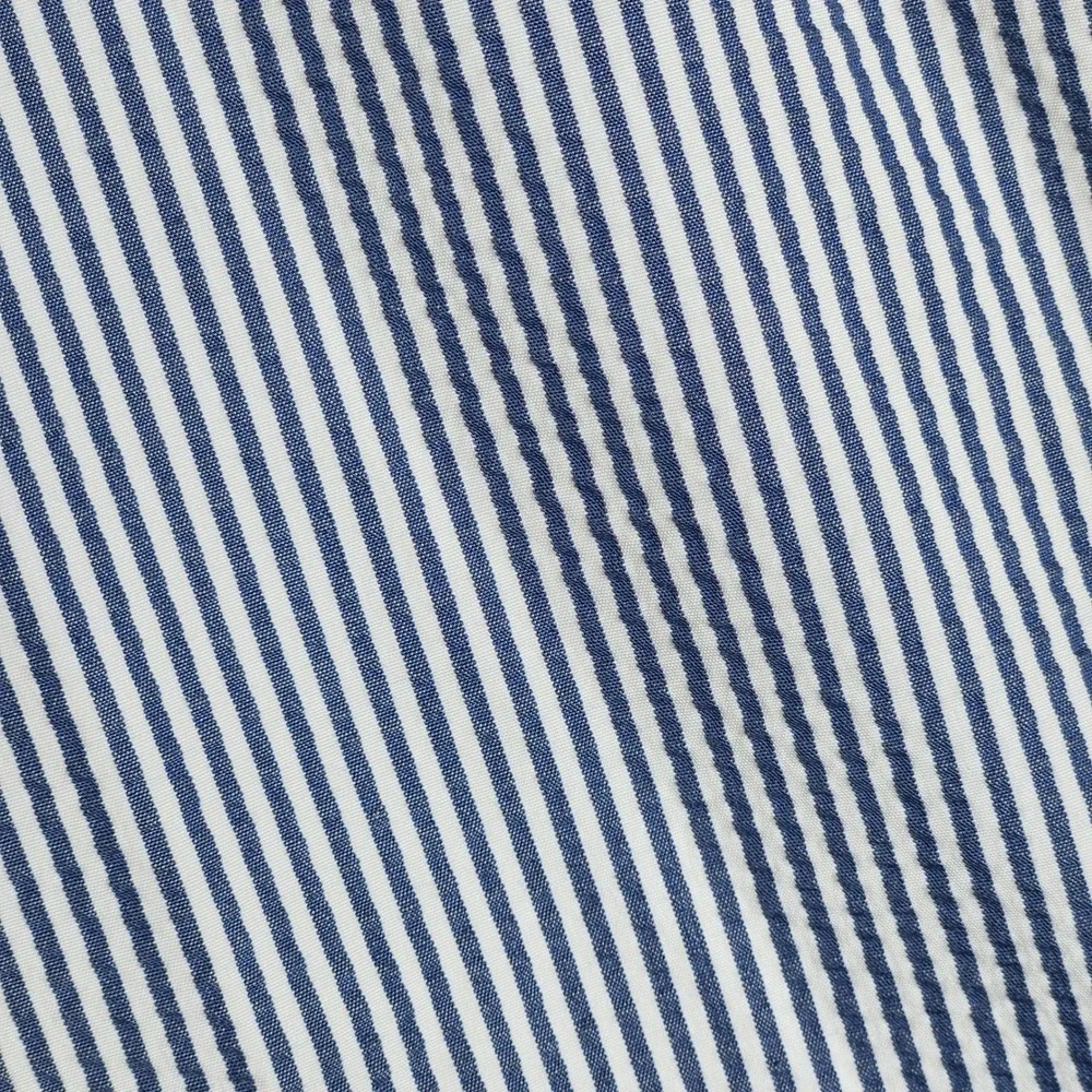 Nike Mens Blue White Seersucker Stripe Golf Shorts Stretch Preppy Size 35
